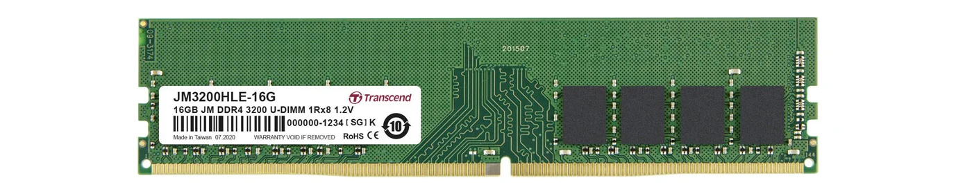 Transcend Desktop RAM 16GB 3200MHz