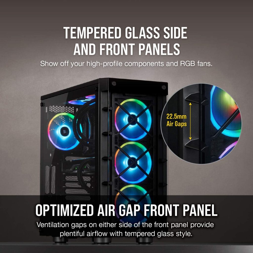 Corsair Icue 465X RGB Mid-Tower ATX Smart Case
