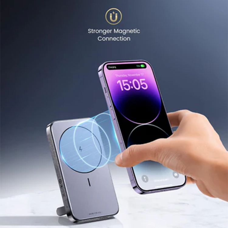 Ugreen 10000mAh MIni Magnetic Wireless 20W Power Bank With Holder - 15086