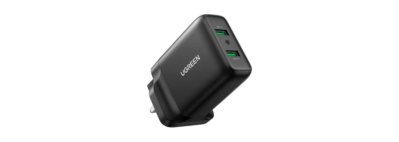 Dual USB-A QC 3.0 36W Charger Fast Charger