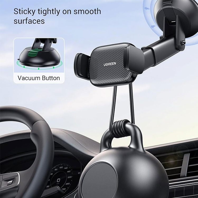 Ugreen Gravity Phone Holder with Suction Cup - 60990B - Image 4