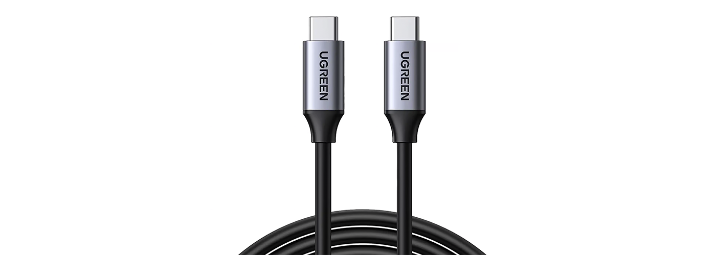 Ugreen USB 3.1 Type C Male to Type C Male Cable Nickel Plating Aluminum Shell 1.5m (Gray) - 50751
