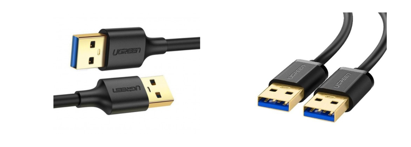 Ugreen USB-A 3.0 Male to Male Cable 2m (Black) - 10371