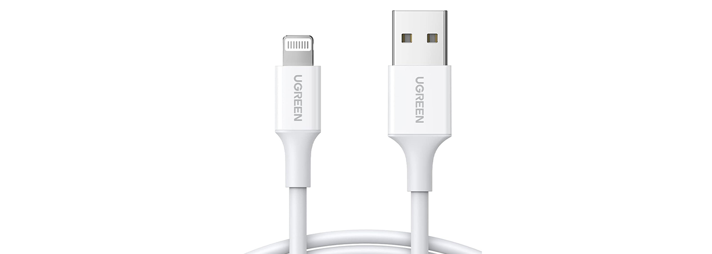 Ugreen USB-A to Lightning Cable 2.4A Max White 1m - 20728
