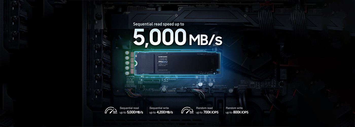 Samsung 2TB 990 EVO Gen4 NVMe SSD