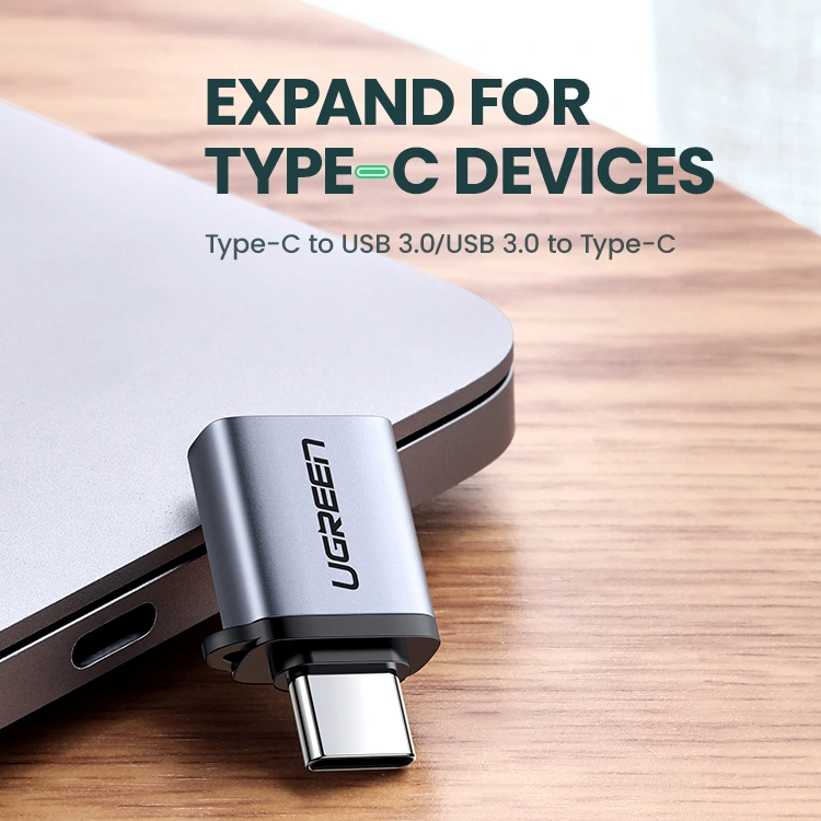 Type-C 3.1 Male To USB 3.0 A Female Aluminum OTG Adapter