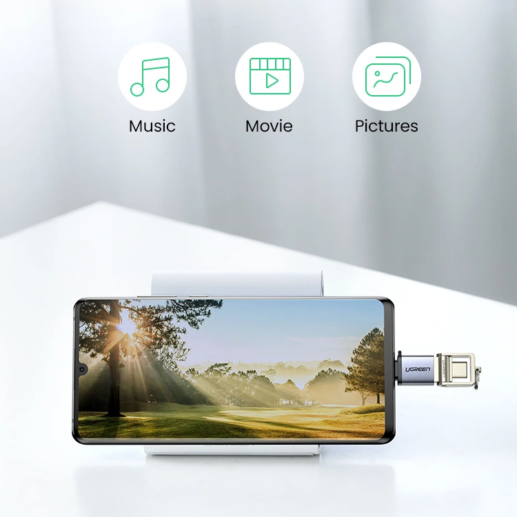 Type-C 3.1 Male To USB 3.0 A Female Aluminum OTG Adapter