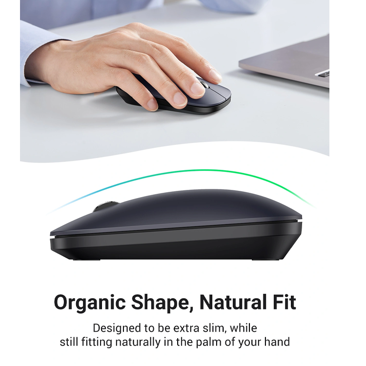 Ugreen Portable Wireless Mouse (Gray) - 90373