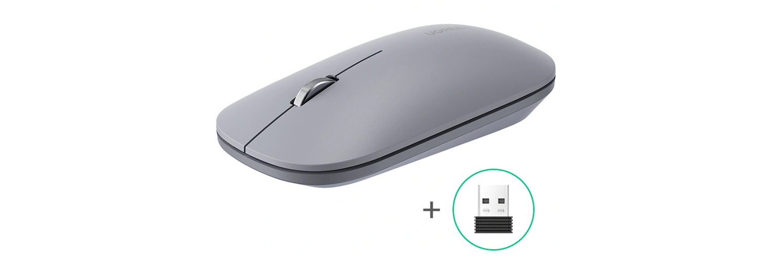 Ugreen Portable Wireless Mouse (Gray) - 90373