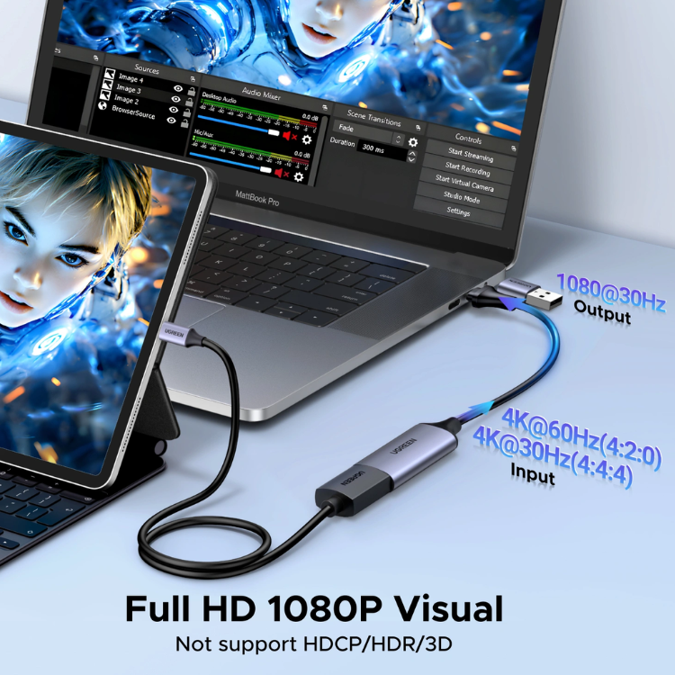 Ugreen Video Capture Card Single HDMI Input – 40189 - Image 3