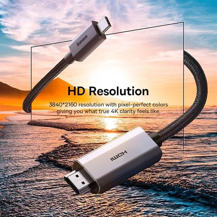 Baseus High Definition Series Graphene Type-C to HDMI 4K Adapter Cable - Image 4